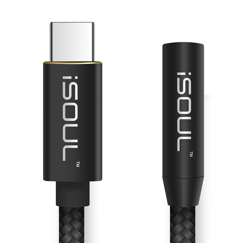 Nylon Braided USB Type C 3.1 to Audio Jack 3.5 OTG Adapter - TradeNRG UK